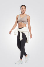 REEBOK - טופ אימון Studio Ruched בצבע חום - MASHBIR//365