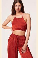 ETAM - טופ קשירה OSCAR בורדו - MASHBIR//365