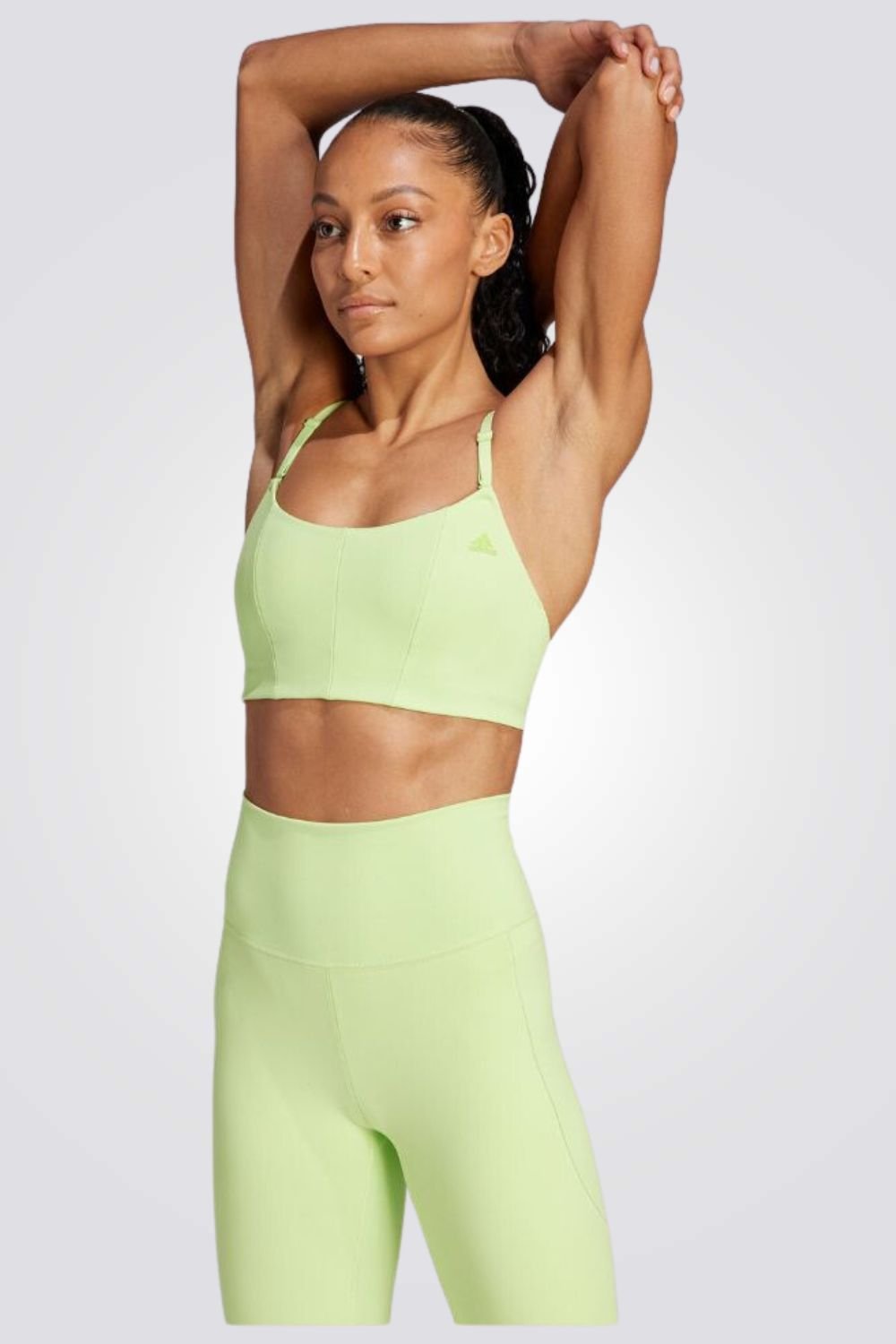 ADIDAS - טופ לאימון YOGA בצבע ירוק - MASHBIR//365