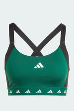 ADIDAS - טופ POWERIMPACT TRAINING MEDIUM-SUPPORT TECHFIT COLORBLOCK בצבע ירוק - MASHBIR//365