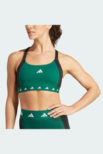 ADIDAS - טופ POWERIMPACT TRAINING MEDIUM-SUPPORT TECHFIT COLORBLOCK בצבע ירוק - MASHBIR//365