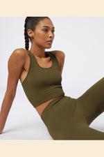 ETAM - טופ ספורטיבי ACTIVE ירוק זית - MASHBIR//365