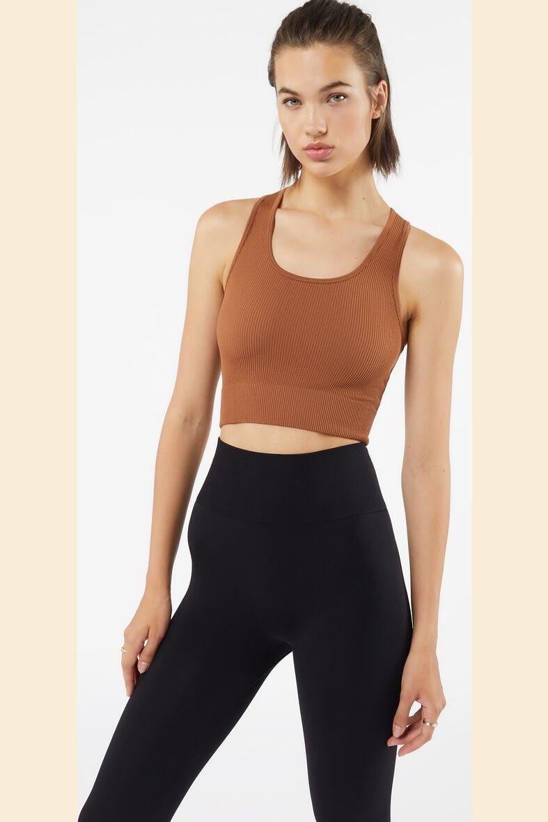 ETAM - טופ ספורטיבי ACTIVE מוקה - MASHBIR//365