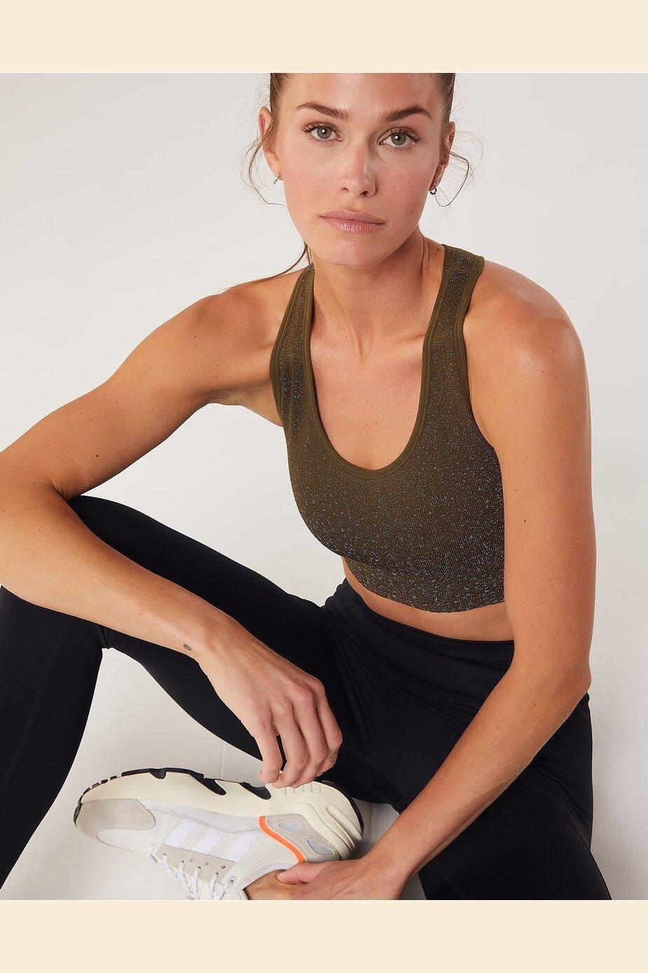 ETAM - טופ ספורטיבי PODIUM ירוק זית - MASHBIR//365