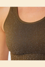 ETAM - טופ ספורטיבי PODIUM ירוק זית - MASHBIR//365