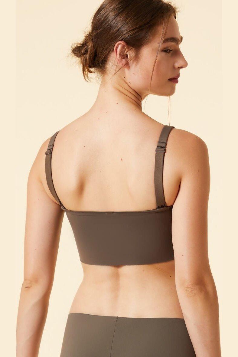 ETAM - טופ סטרפלס 24 HOURS חאקי - MASHBIR//365