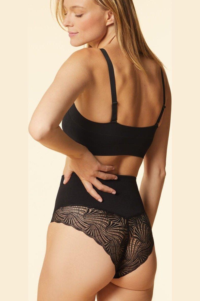 ETAM - טופ סטרפלס מעצב POWER שחור - MASHBIR//365