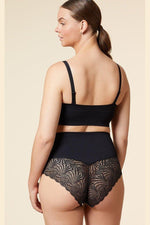 ETAM - טופ סטרפלס מעצב POWER שחור - MASHBIR//365