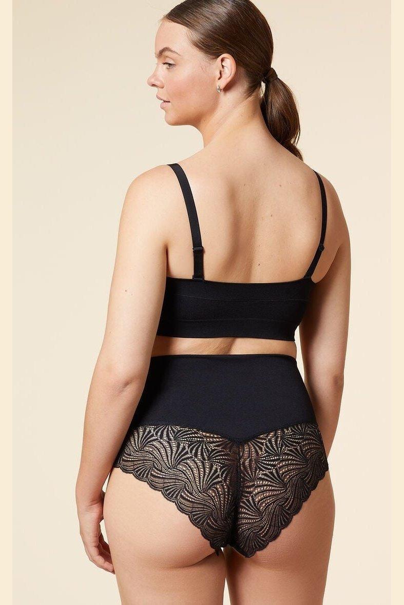 ETAM - טופ סטרפלס מעצב POWER שחור - MASHBIR//365