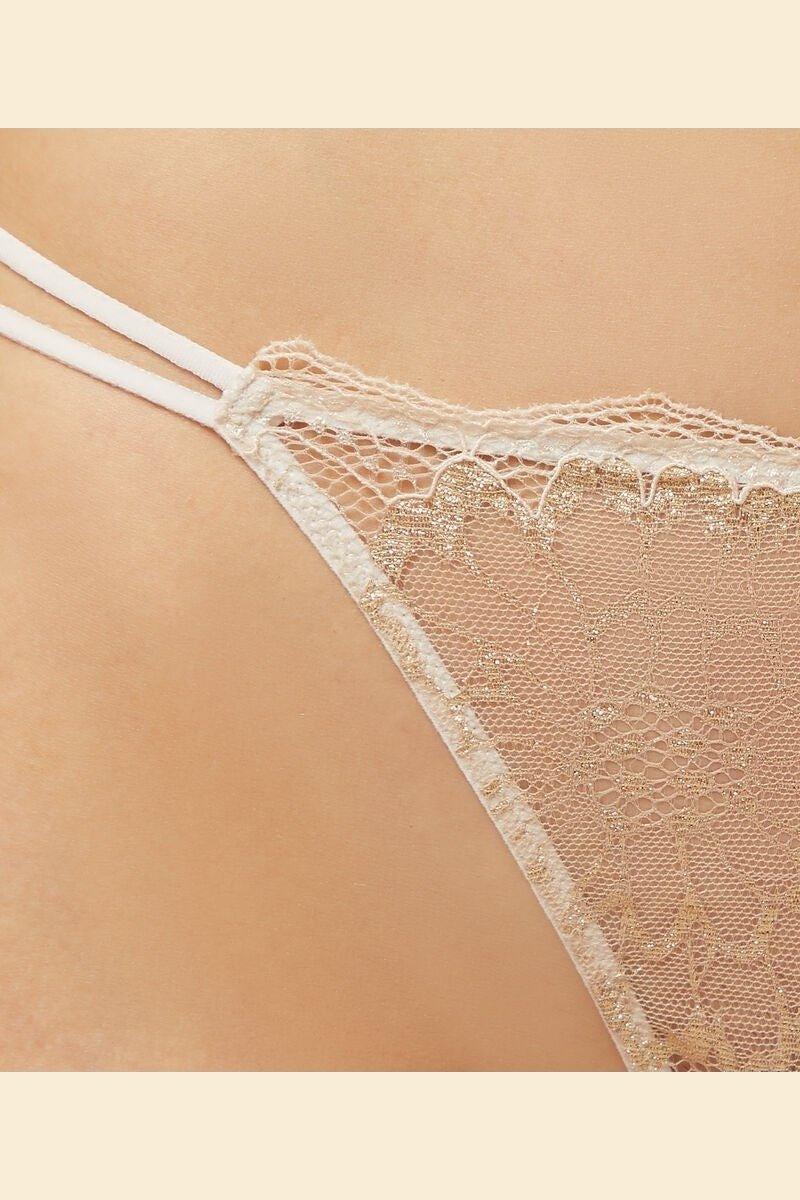 ETAM - חוטיני חוט תחרה KARAT קרם - MASHBIR//365