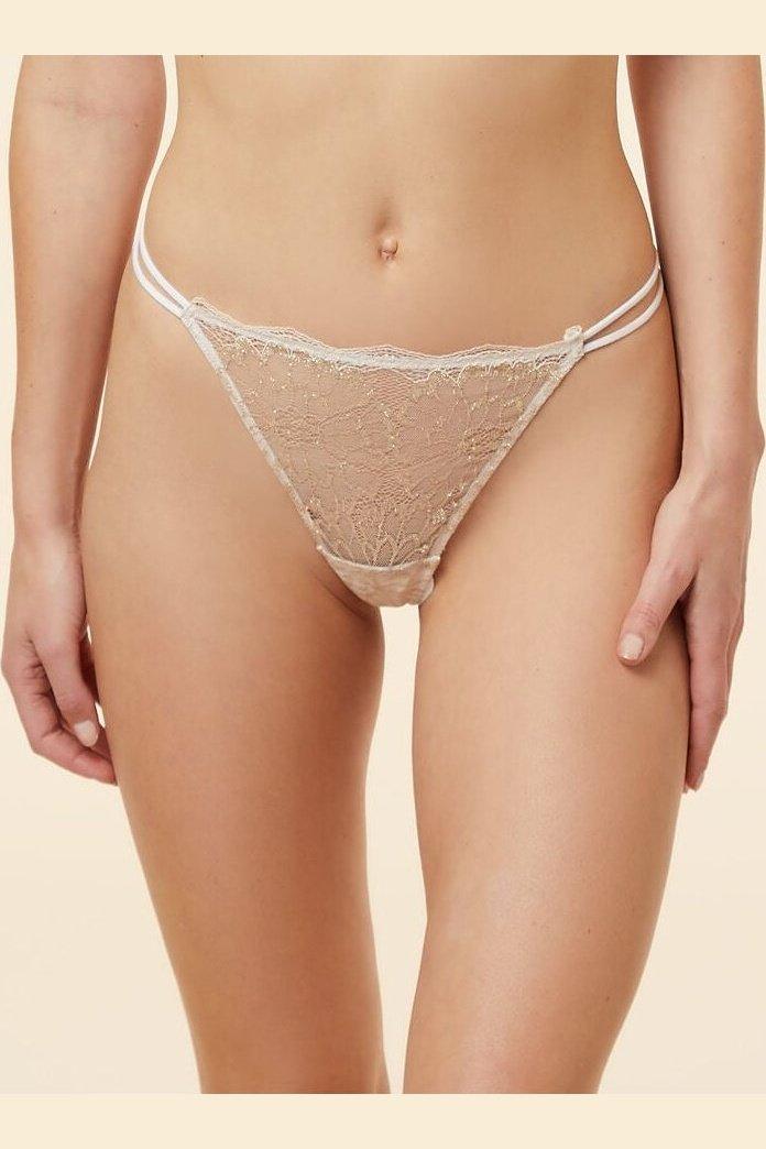 ETAM - חוטיני חוט תחרה KARAT קרם - MASHBIR//365