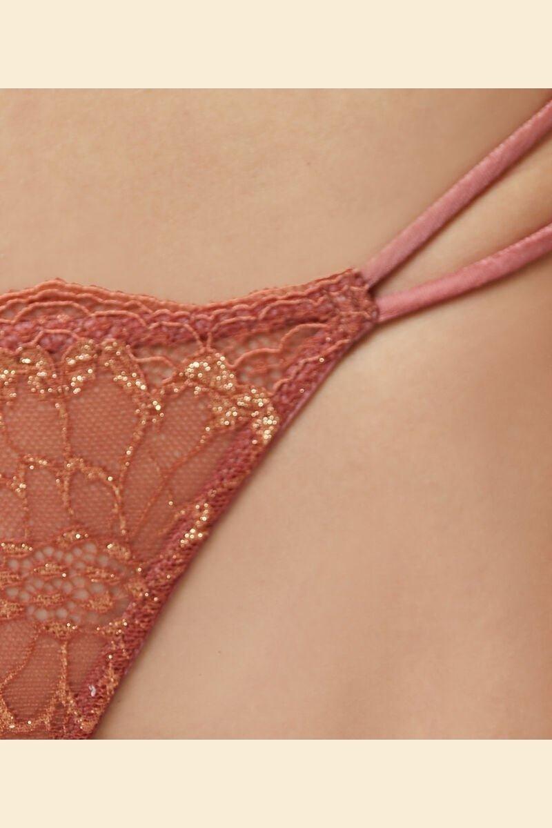 ETAM - חוטיני חוט תחרה KARAT כתום אפרסק - MASHBIR//365