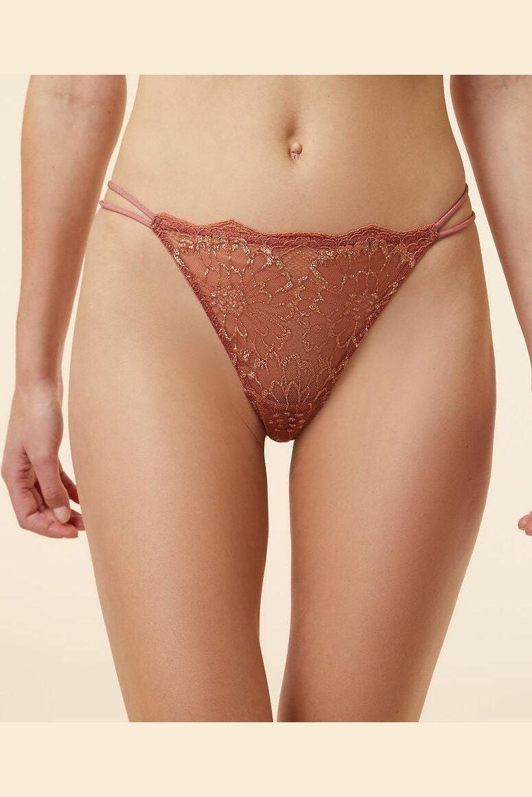 ETAM - חוטיני חוט תחרה KARAT כתום אפרסק - MASHBIR//365