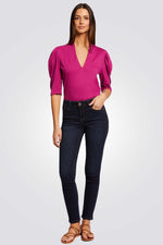 MORGAN - חולצה אלגנטית בצבע סגול - MASHBIR//365