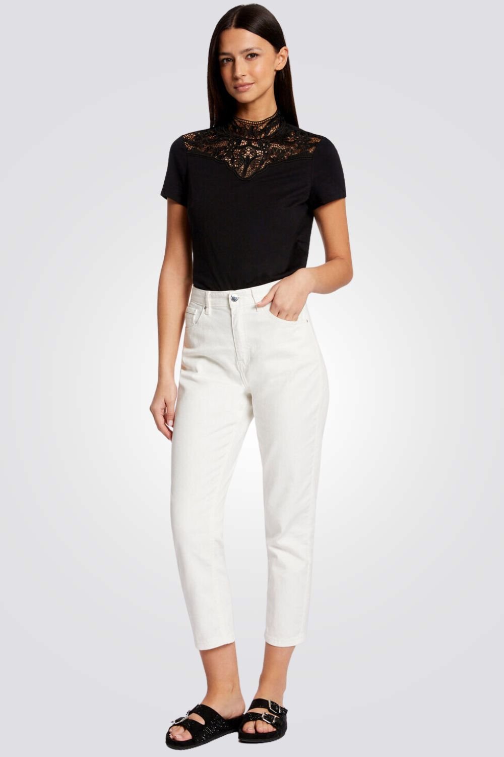 MORGAN - חולצה אלגנטית בצבע שחור - MASHBIR//365