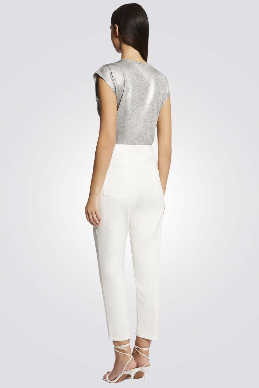 MORGAN - חולצה אלגנטית בצבע כסוף - MASHBIR//365