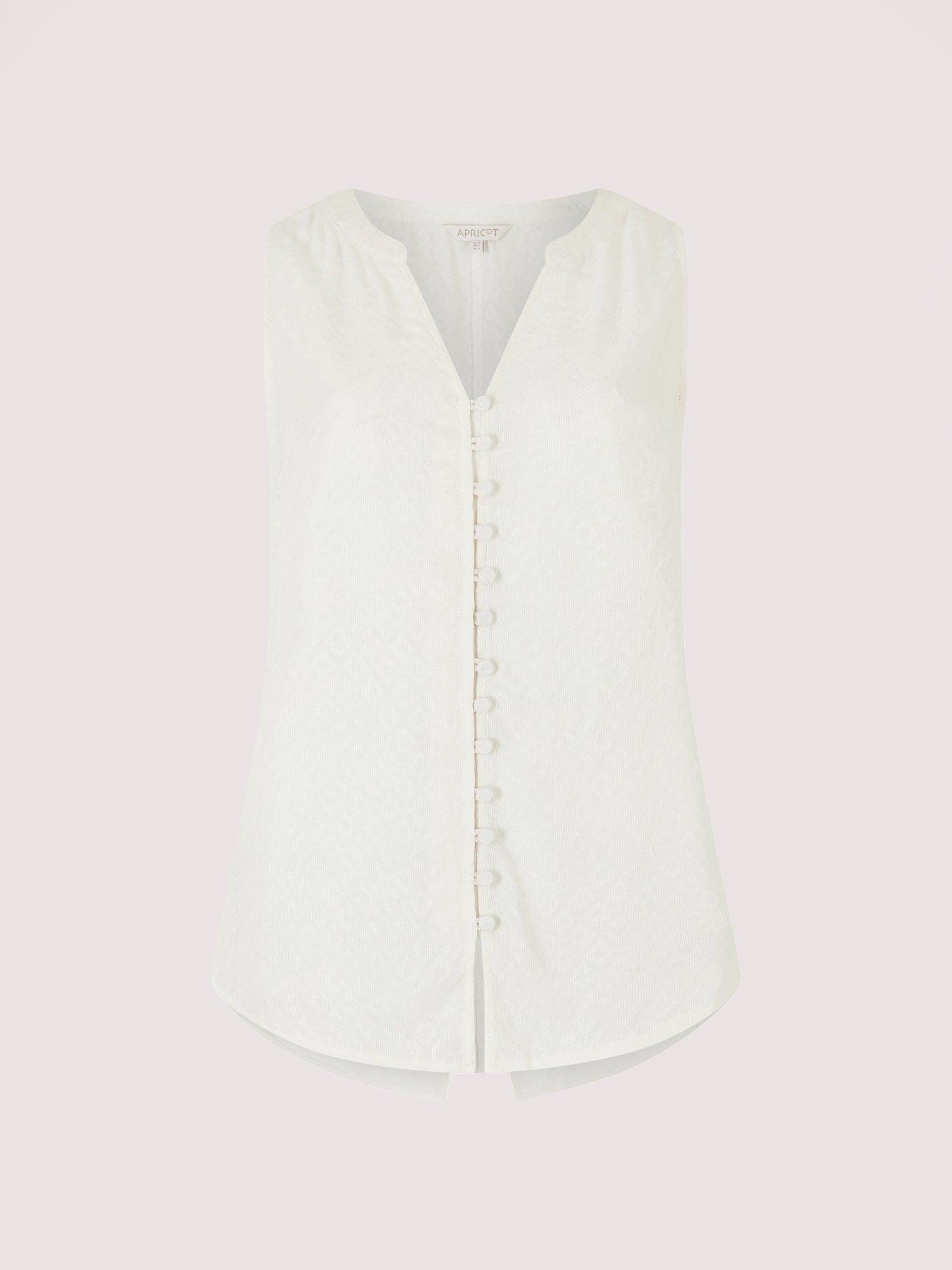 APRICOT - חולצה אלגנטית עם כפתורים בצבע לבן - MASHBIR//365