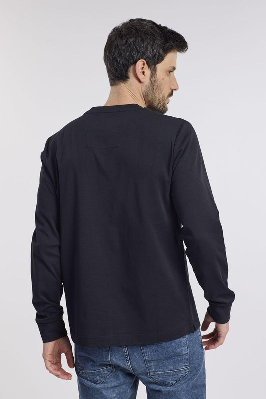 NAUTICA - חולצה ארוכה בצבע שחור - MASHBIR//365