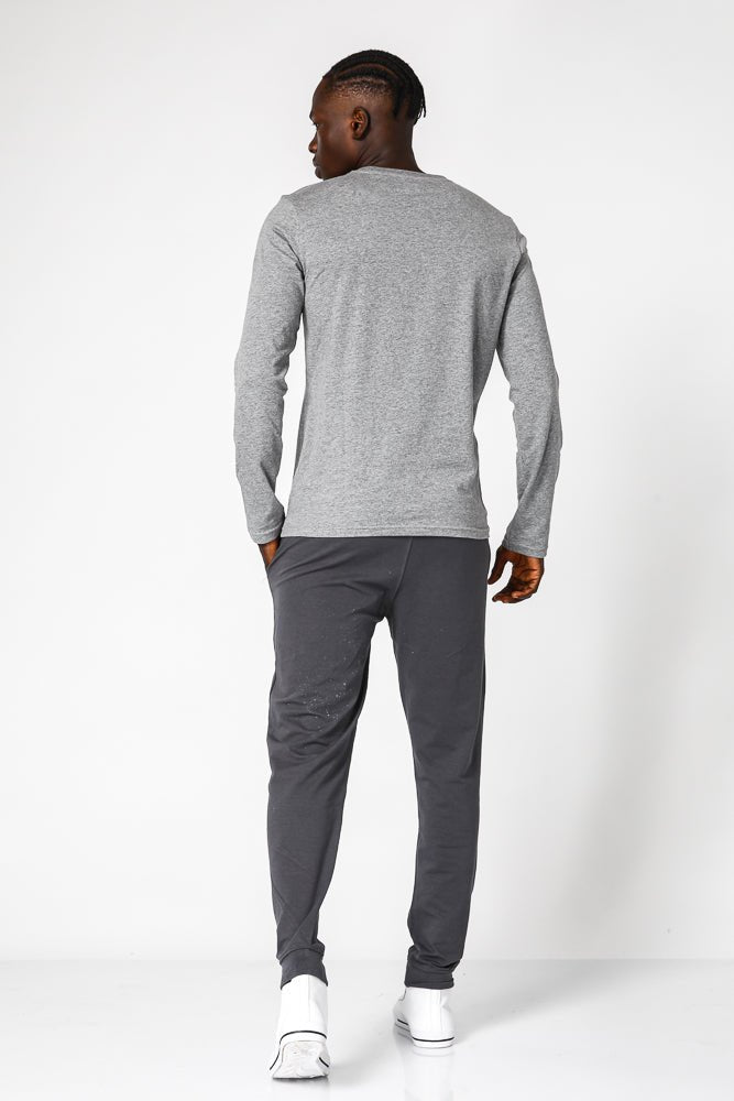 DELTA - חולצה ארוכה דקה לגבר בצבע אפור - MASHBIR//365