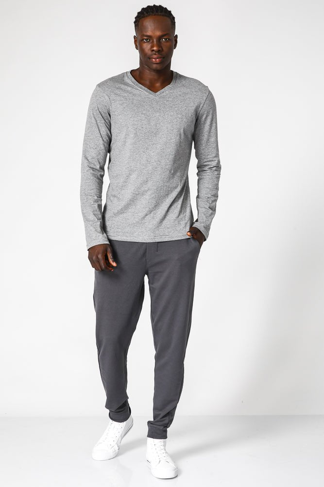 DELTA - חולצה ארוכה דקה לגבר בצבע אפור - MASHBIR//365