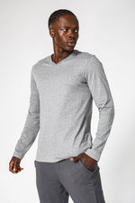 DELTA - חולצה ארוכה דקה לגבר בצבע אפור - MASHBIR//365