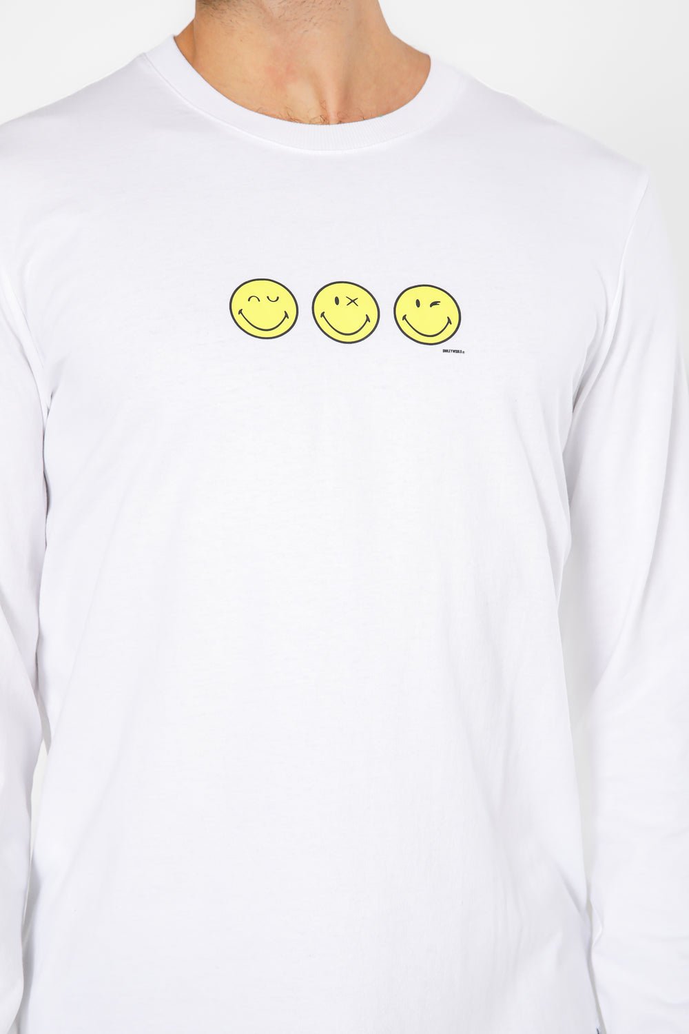 DELTA - חולצה ארוכה דקה צווארון עגול יוניסקס ®SMILEYWORLD - MASHBIR//365
