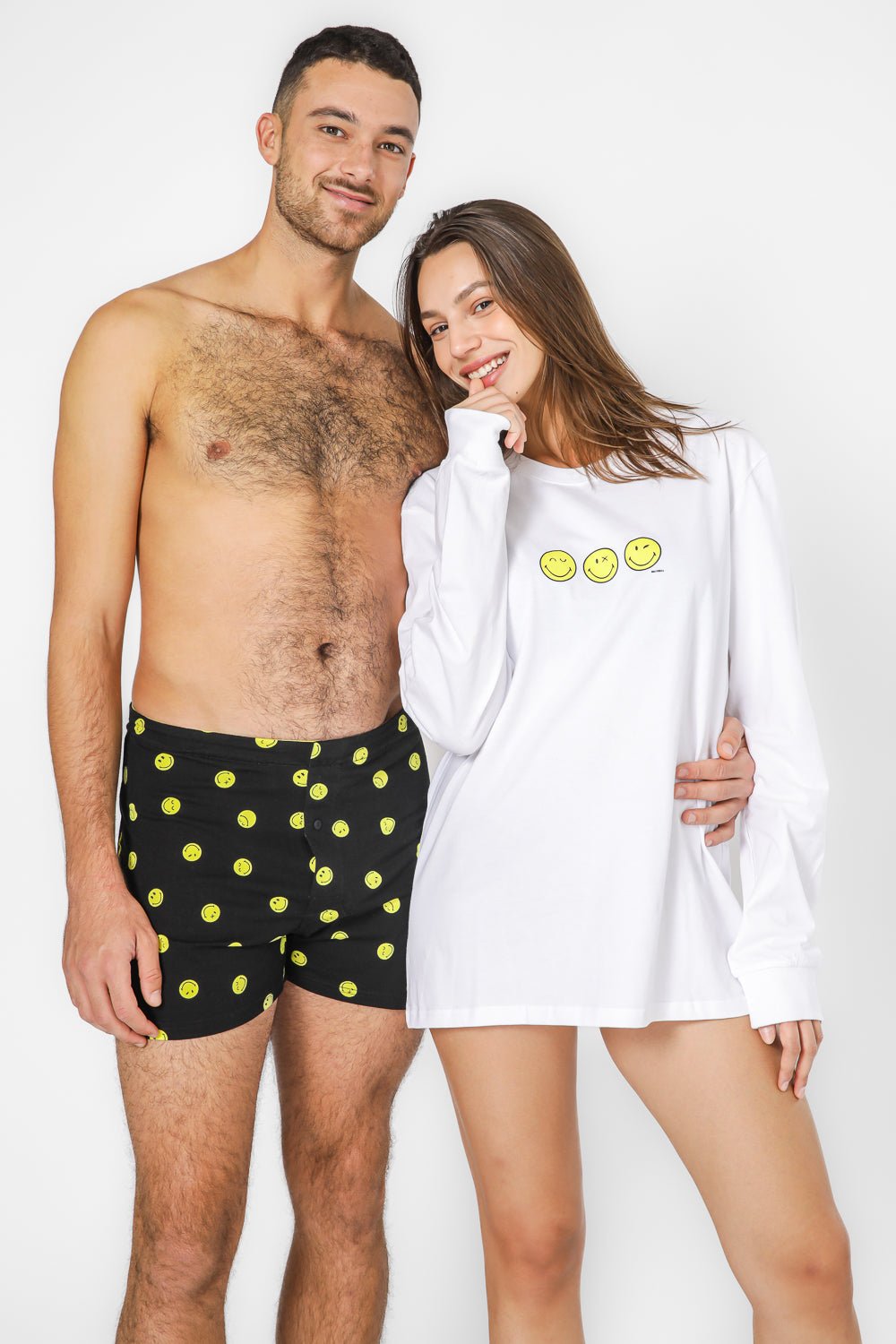 DELTA - חולצה ארוכה דקה צווארון עגול יוניסקס ®SMILEYWORLD - MASHBIR//365