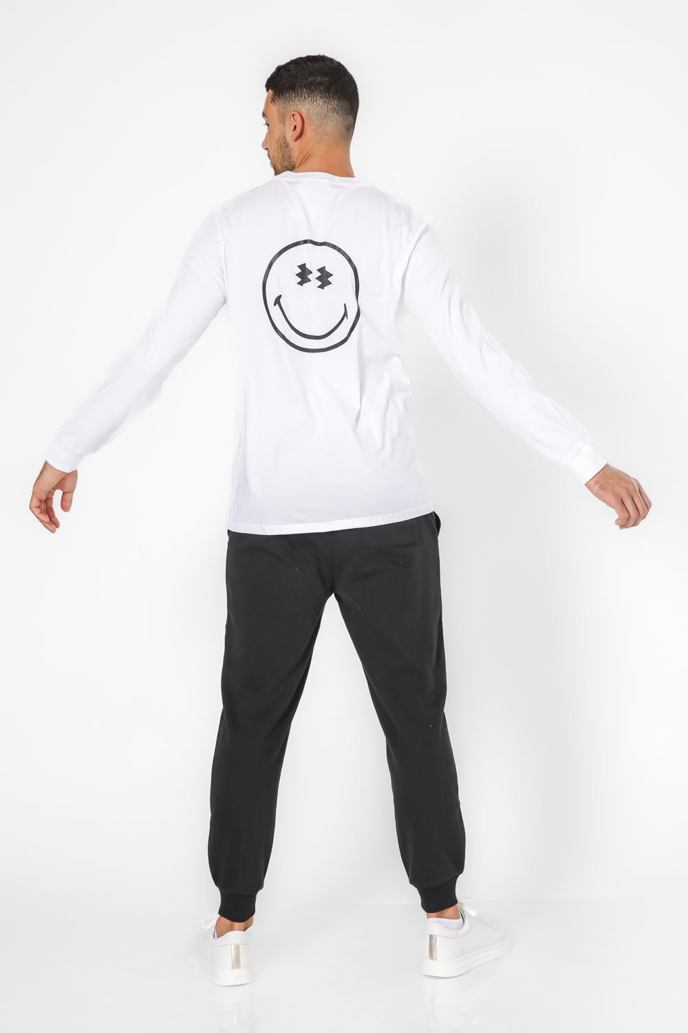 DELTA - חולצה ארוכה דקה צווארון עגול יוניסקס ®SMILEYWORLD - MASHBIR//365