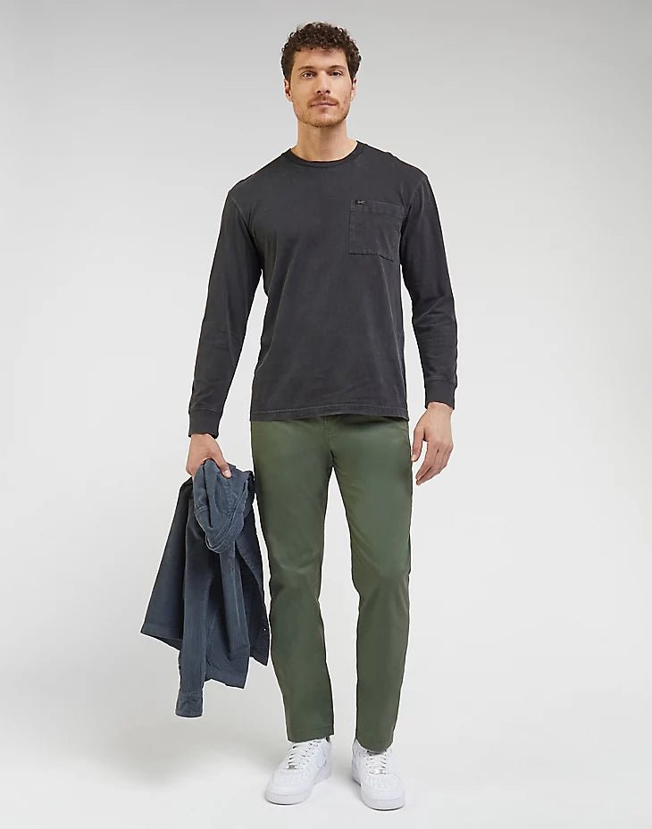 LEE - חולצה ארוכה לגברים LS POCKET בצבע שחור - MASHBIR//365