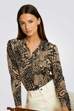 MORGAN - חולצה ארוכה לנשים עם הדפס - MASHBIR//365