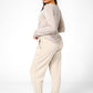 DELTA - חולצה ארוכה לנשים צווארון עגול רחב בצבע בז' - MASHBIR//365 - 4