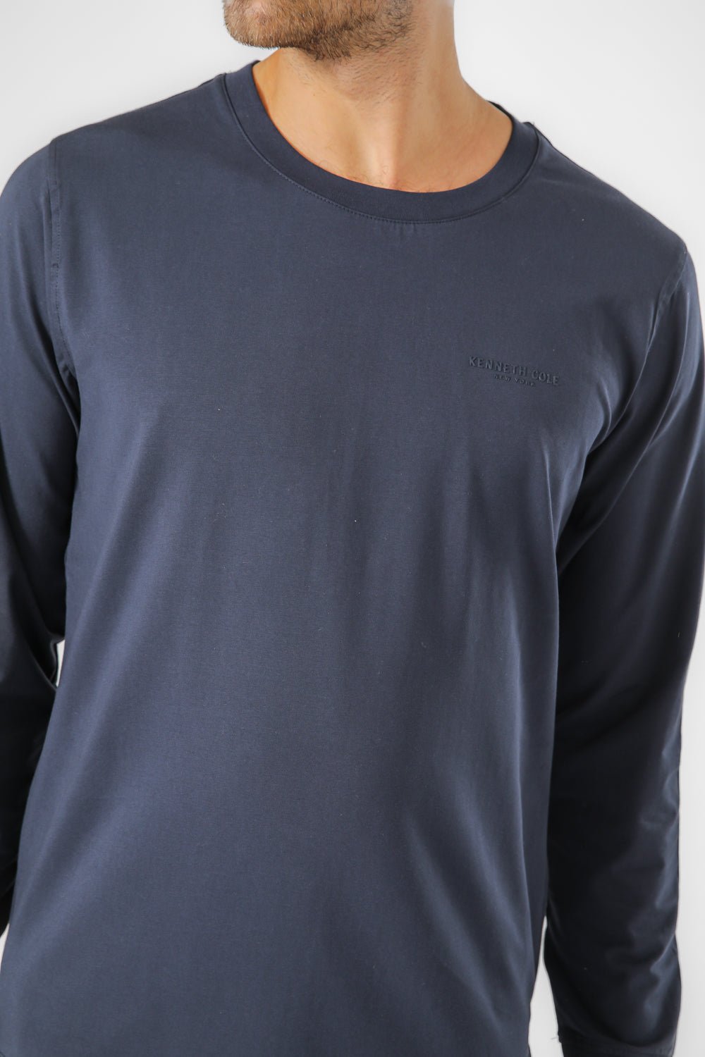 KENNETH COLE - חולצה ארוכה עם לוגו - MASHBIR//365