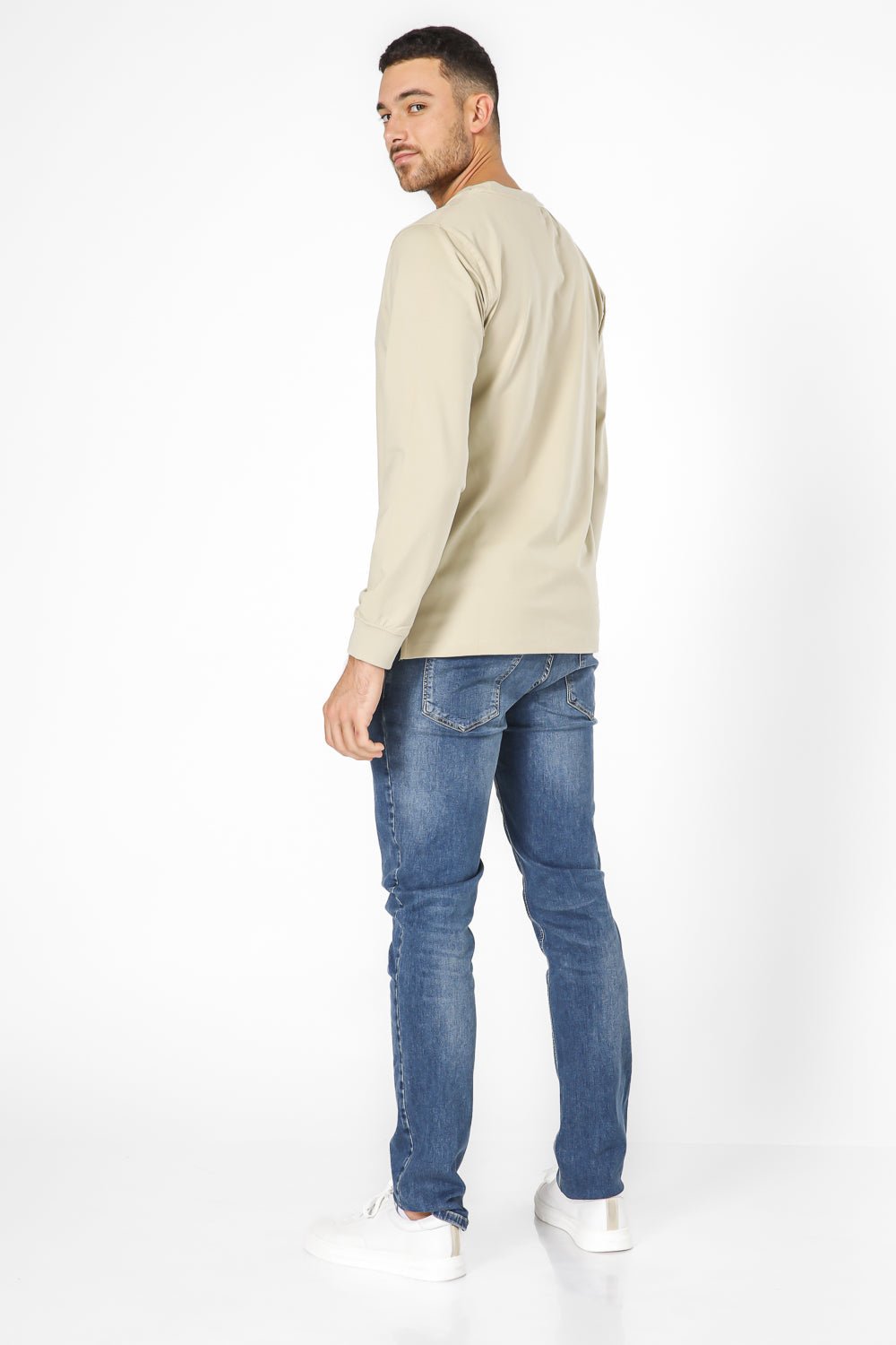 KENNETH COLE - חולצה ארוכה עם לוגו - MASHBIR//365