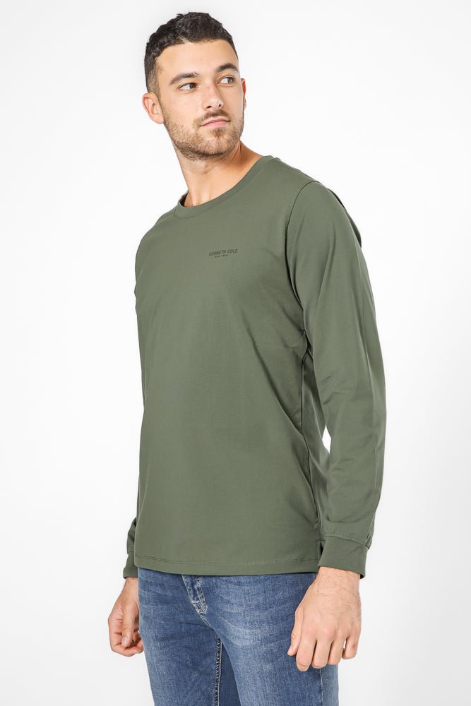 KENNETH COLE - חולצה ארוכה עם לוגו - MASHBIR//365