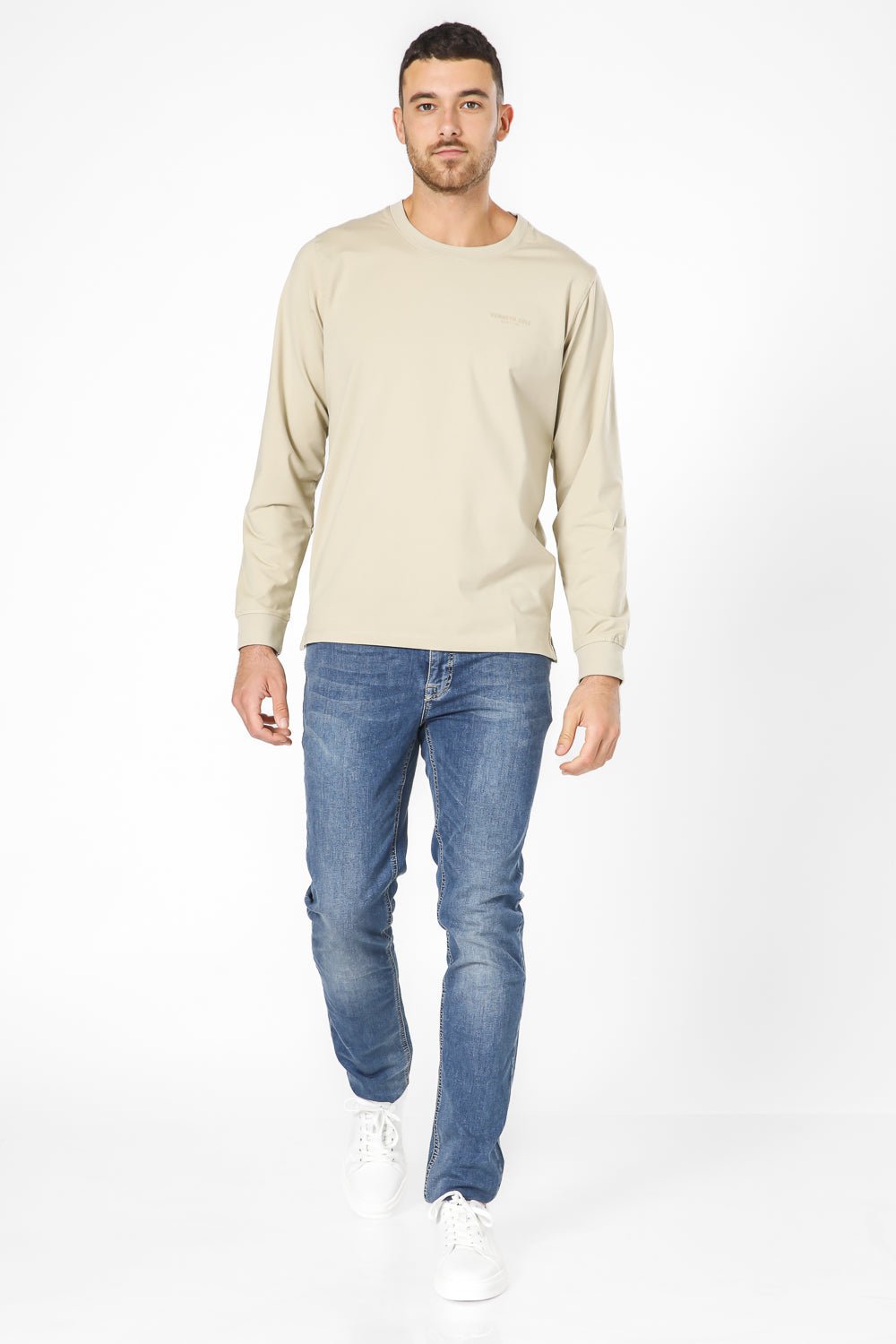 KENNETH COLE - חולצה ארוכה עם לוגו - MASHBIR//365