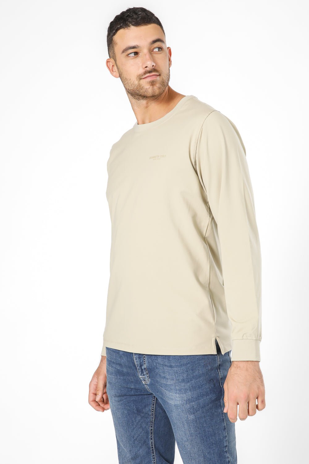 KENNETH COLE - חולצה ארוכה עם לוגו - MASHBIR//365