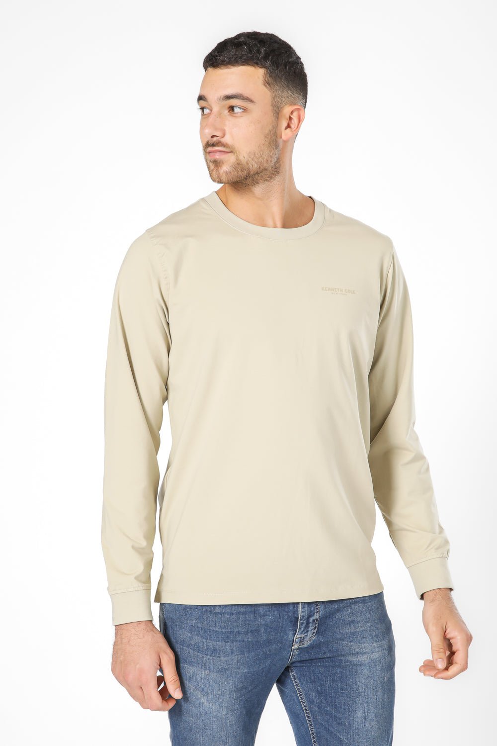 KENNETH COLE - חולצה ארוכה עם לוגו - MASHBIR//365
