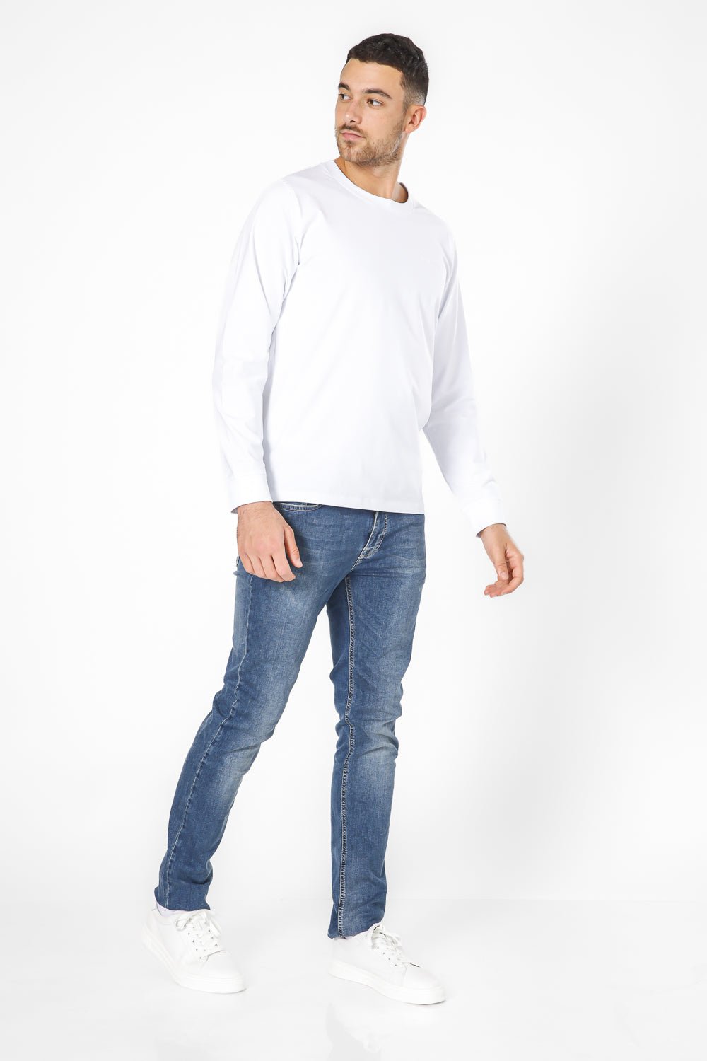 KENNETH COLE - חולצה ארוכה עם לוגו - MASHBIR//365