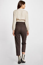 MORGAN - חולצה בצבע בז' עם כפתורים - MASHBIR//365