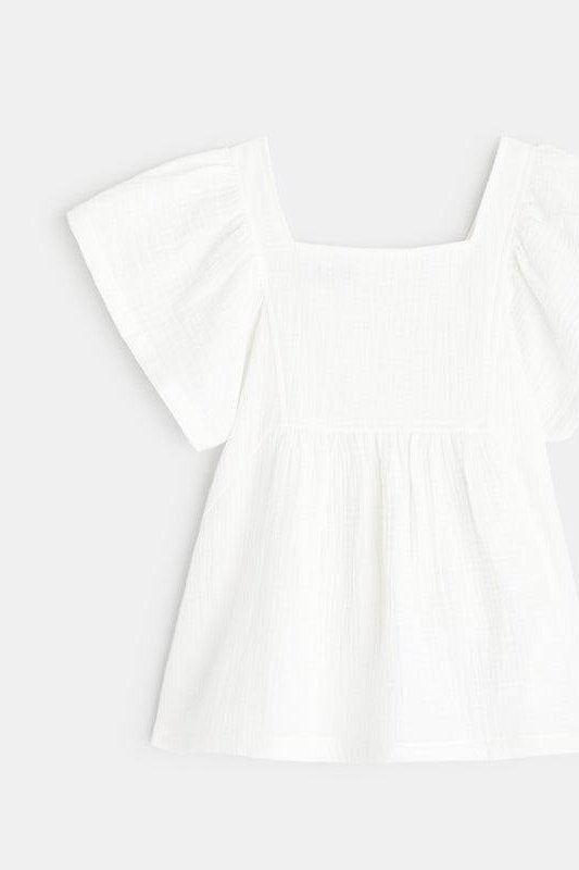 OKAIDI - חולצה בצבע לבן לילדות - MASHBIR//365