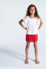 OKAIDI - חולצה בצבע לבן לילדות - MASHBIR//365