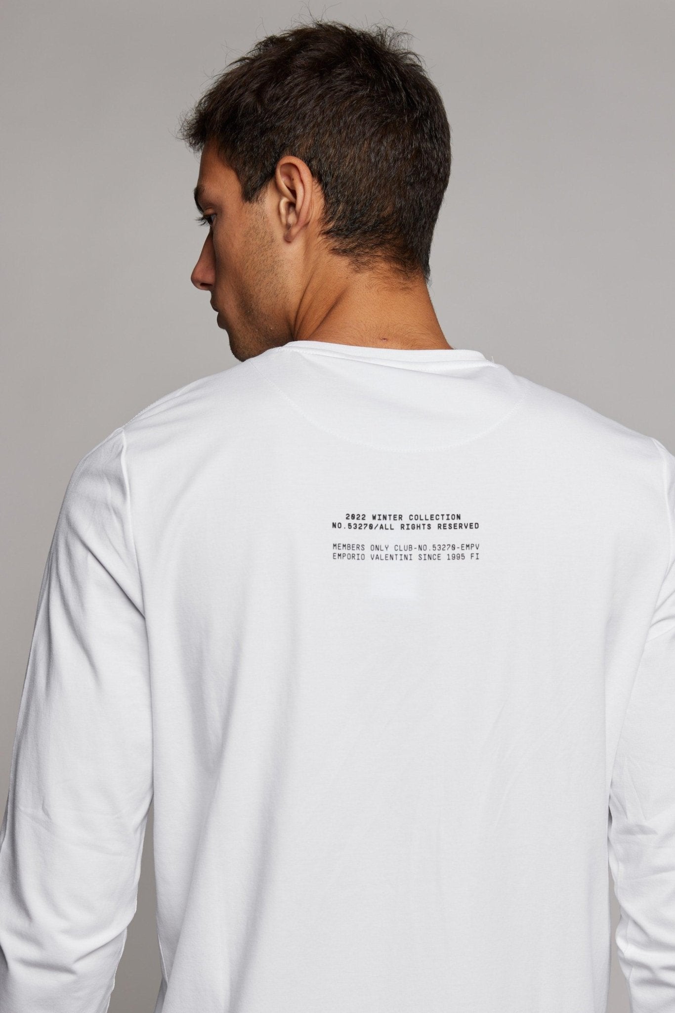 EMPORIO VALENTINI - חולצה בצבע לבן עם הדפס דולרים - MASHBIR//365