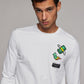 EMPORIO VALENTINI - חולצה בצבע לבן עם הדפס דולרים - MASHBIR//365 - 4