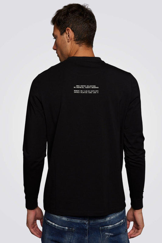 EMPORIO VALENTINI - חולצה בצבע שחור עם הדפס דולרים - MASHBIR//365