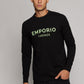 EMPORIO VALENTINI - חולצה בצבע שחור עם כיתוב לוגו ירוק - MASHBIR//365 - 3