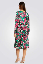 MORGAN - חולצה פרחונית לנשים בצבע טורקיז - MASHBIR//365