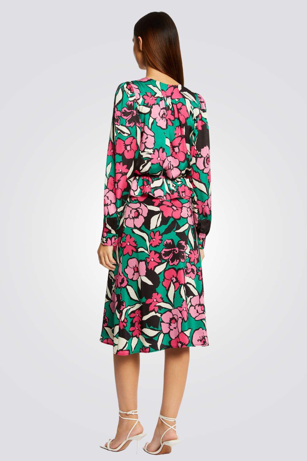 MORGAN - חולצה פרחונית לנשים בצבע טורקיז - MASHBIR//365