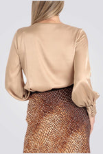 PUNT ROMA - חולצה חגיגית בצבע שמפניה - MASHBIR//365