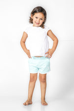 OKAIDI - חולצה חגיגית לילדות בצבע לבן - MASHBIR//365