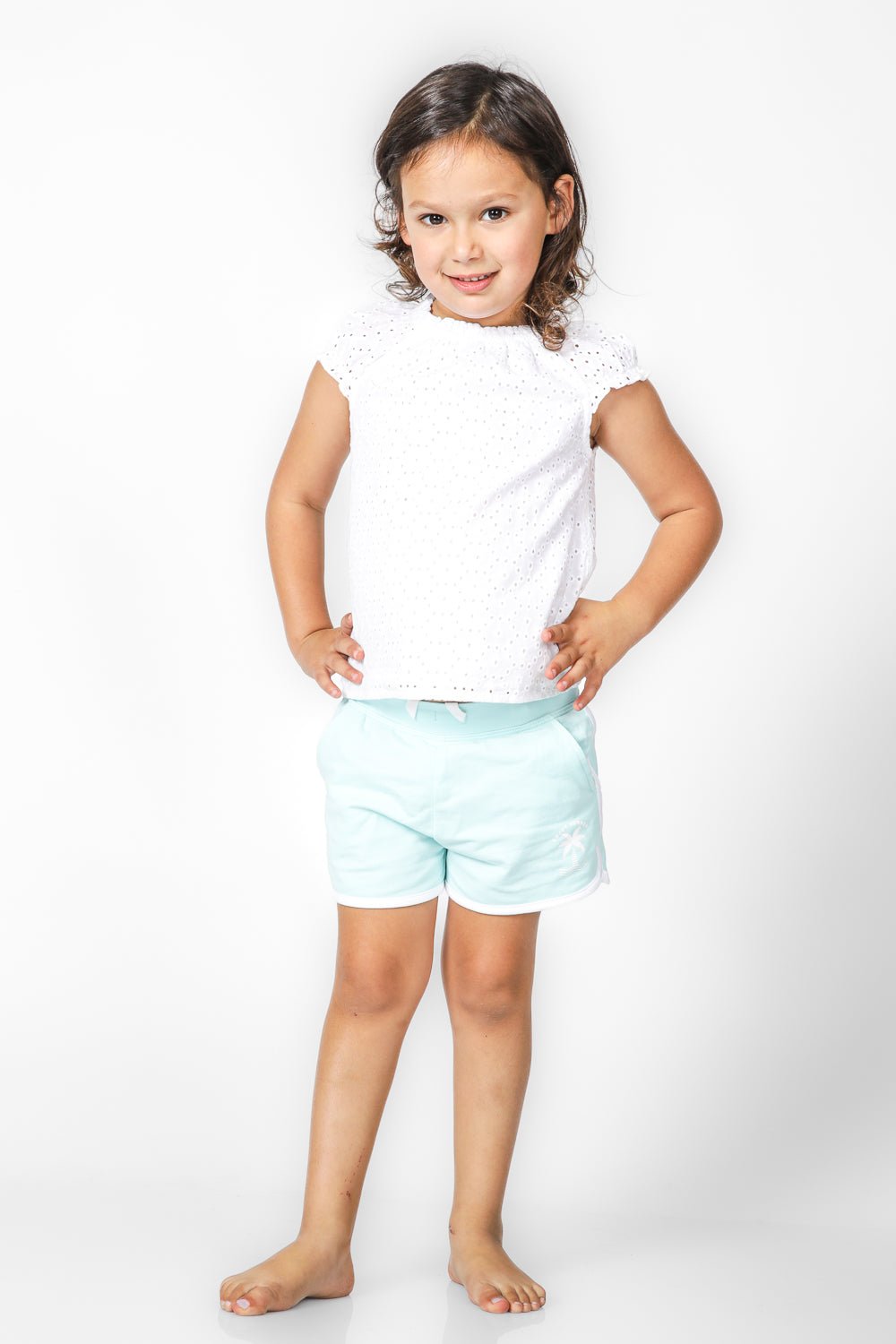 OKAIDI - חולצה חגיגית לילדות בצבע לבן - MASHBIR//365